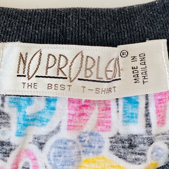 No Problem Men’s Multicolor Cotton Graphic Tees - L - Pre-owned - Picture 3 of 5